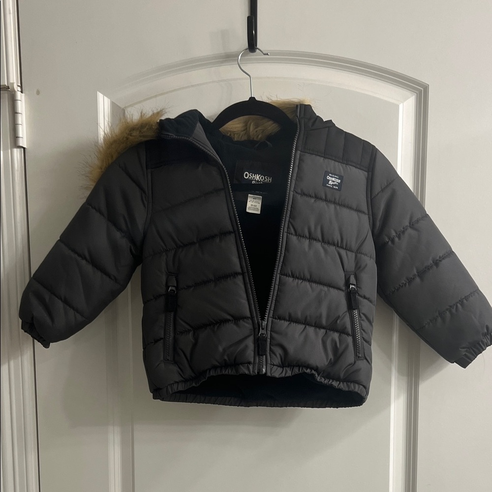 OshKosh B'gosh Charcoal Kids Puffer Jacket Never Worn